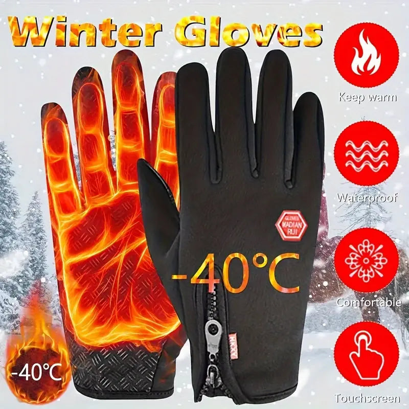 Winter Gloves Touchscreen Gloves Thermal Warm Gloves for Men and Women