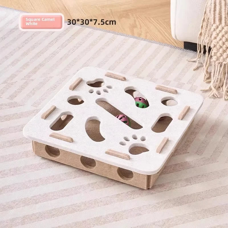 Cat Puzzle Felt Maze Box Cat Toys