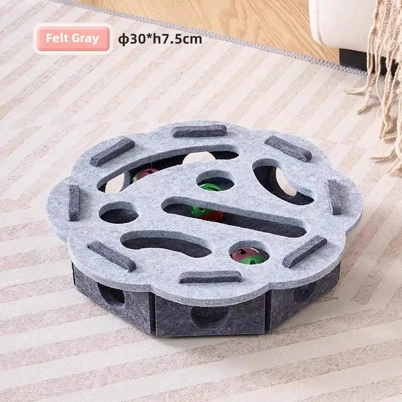 Cat Puzzle Felt Maze Box Cat Toys