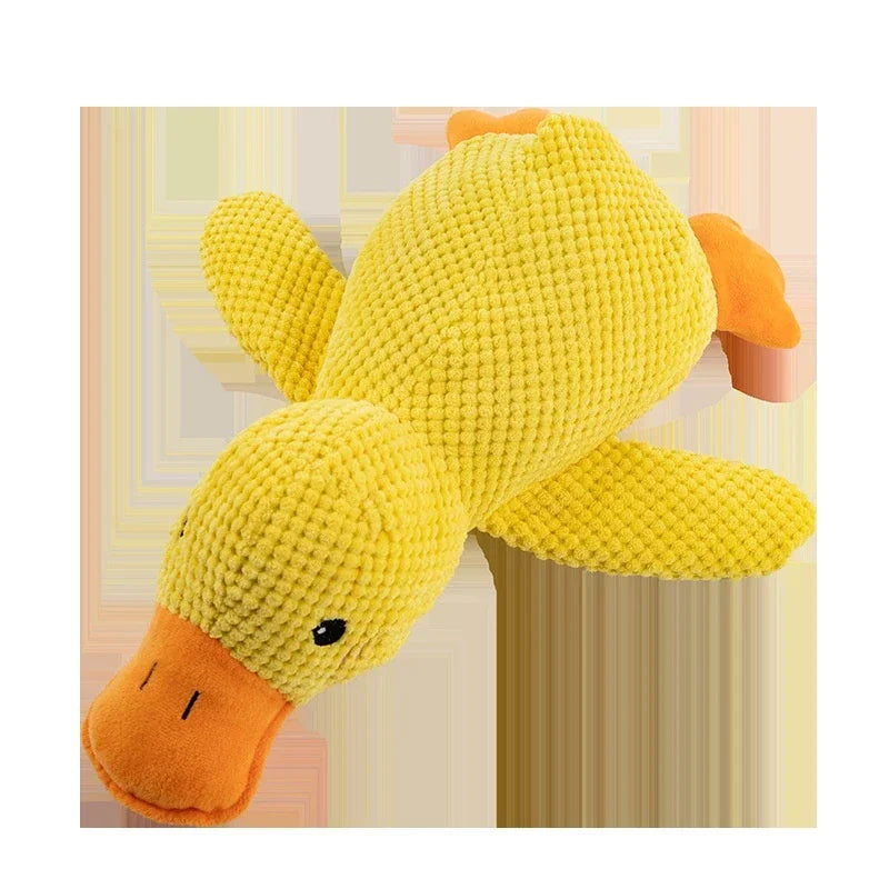ideal for playtime & naps Suitable for all dog sizes Plush Duck Dog Toy – Bite-Resistant